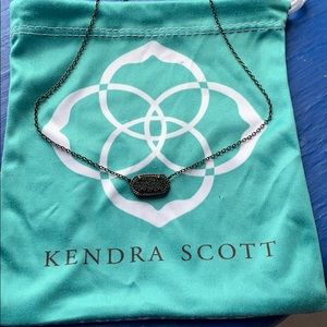 All black Kendra Scott necklace